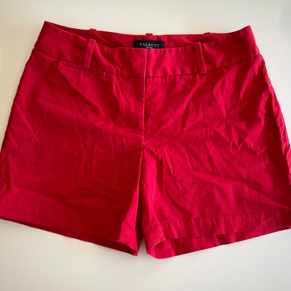 Talbots Red Women's Petite Shorts